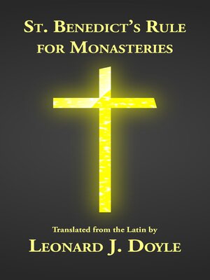 cover image of St. Benedict's Rule for Monasteries